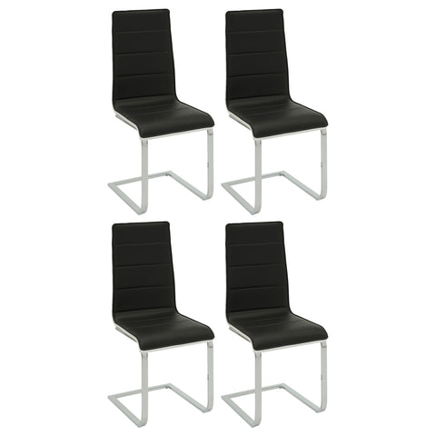 Bexley Upholstered Dining Side Chair Black (Set of 4)Black