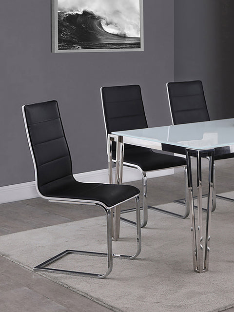 Bexley Upholstered Dining Side Chair Black (Set of 4)Black