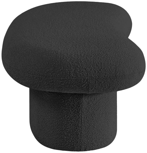 Rowan Black Boucle Fabric Bench Black
