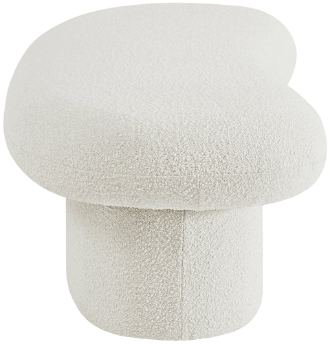 Rowan Cream Boucle Fabric Bench Cream