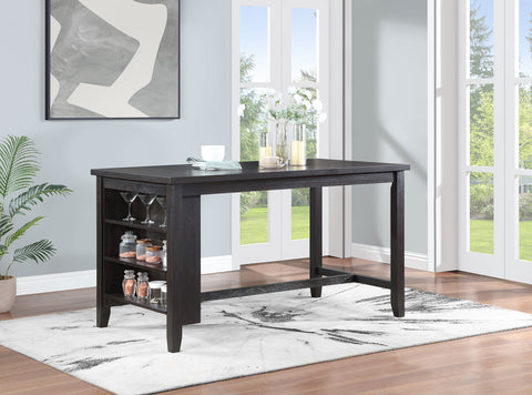 Leorio 66-inch Counter Height Dining Table Dark GreyDark Grey