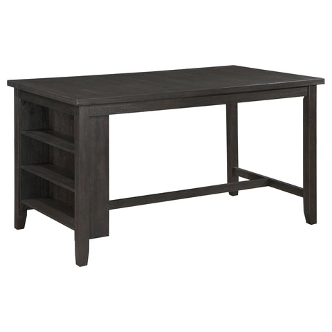 Leorio 66-inch Counter Height Dining Table Dark GreyDark Grey