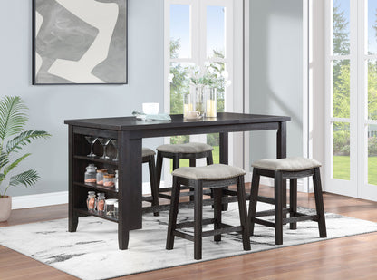 Mercer 66-inch Counter Height Dining Table Dark Grey