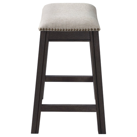Leorio Backless Counter Stool Dark Grey (Set of 2)Dark Grey
