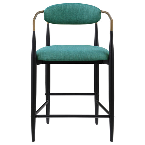 Dalia Fabric Upholstered Counter Chair Green (Set of 2)Green