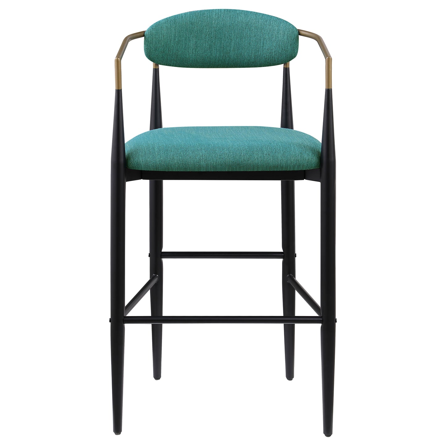 montlake fabric upholstered bar chair green (set of 2)