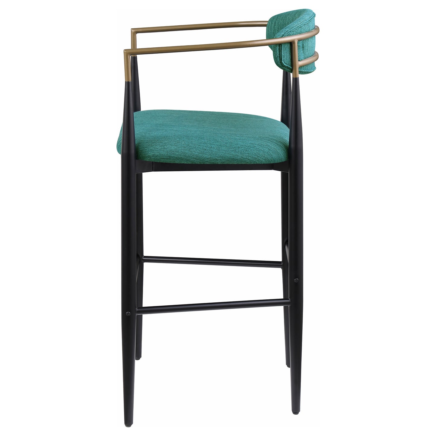 montlake fabric upholstered bar chair green (set of 2)