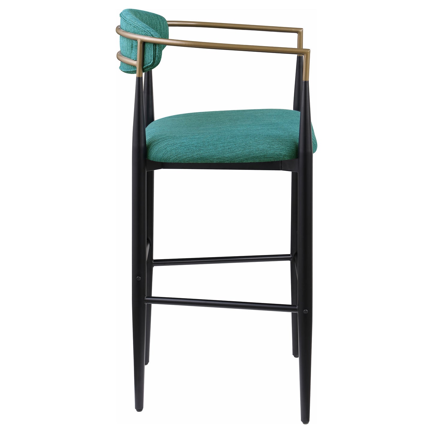 montlake fabric upholstered bar chair green (set of 2)