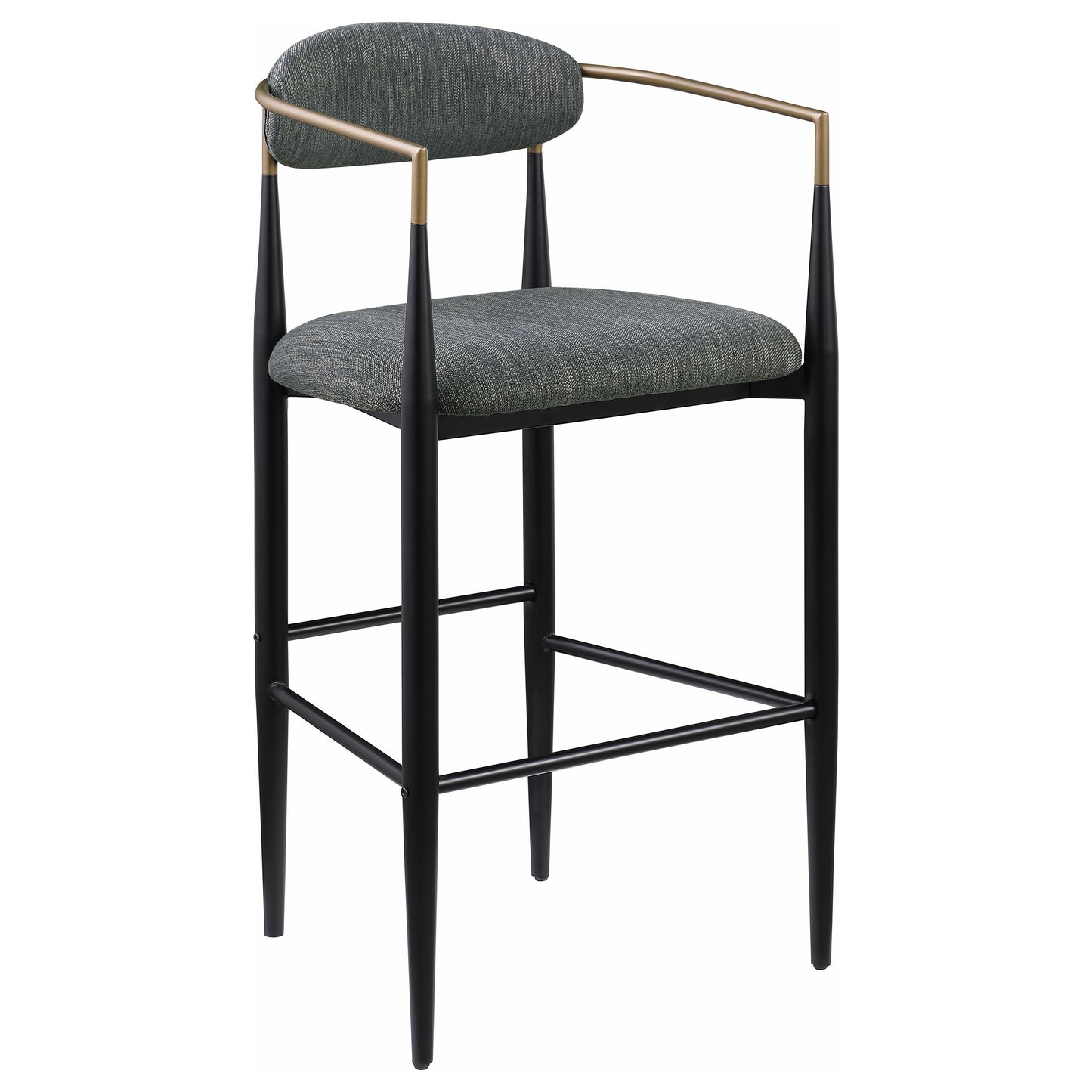 montlake fabric upholstered bar chair dark grey (set of 2)