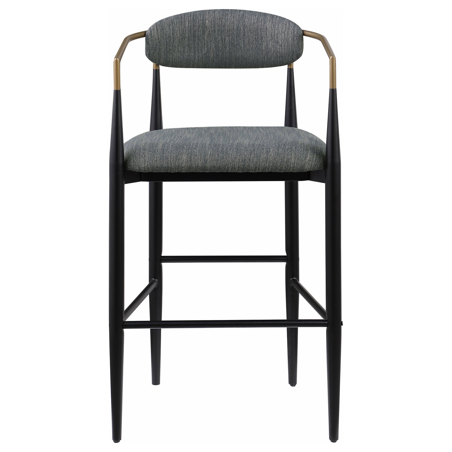 montlake fabric upholstered bar chair dark grey (set of 2)