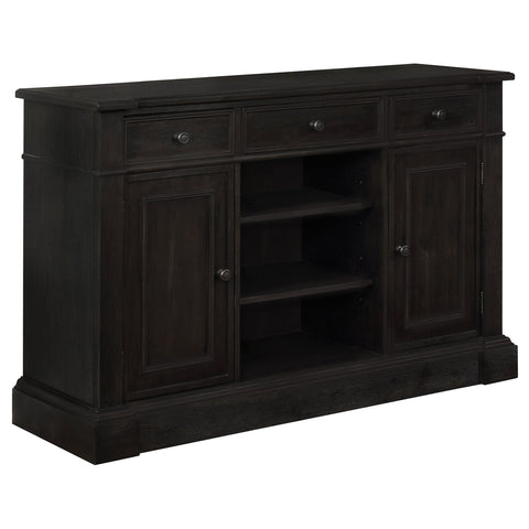 Juniper 2-door Sideboard Buffet Cabinet Distressed NoirDistressed Noir