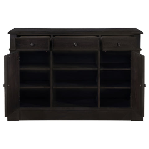 Juniper 2-door Sideboard Buffet Cabinet Distressed NoirDistressed Noir