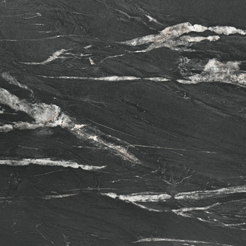 Anzio 78-inch Extension Dining Table Black Faux MarbleBlack Faux Marble