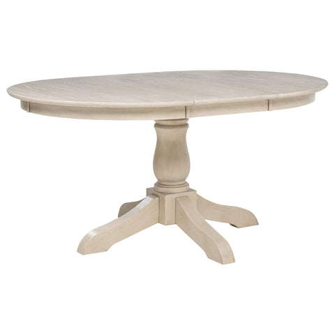 Marsha 7-piece Oval 62-inch Extension Leaf Dining Set Linen