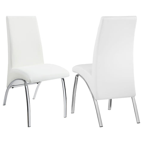 Turk Upholstered Dining Side Chair White (Set of 2)White