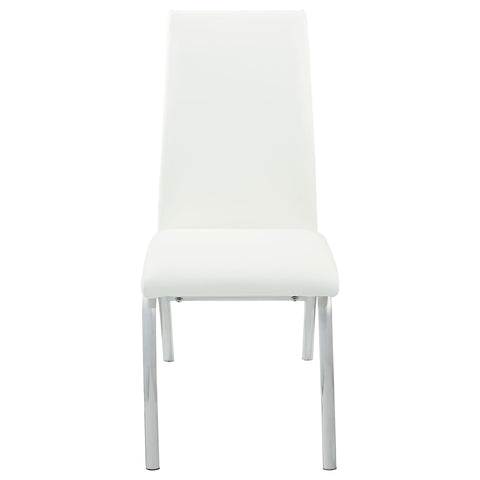 Turk Upholstered Dining Side Chair White (Set of 2)White