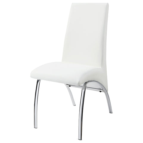 Turk Upholstered Dining Side Chair White (Set of 2)White