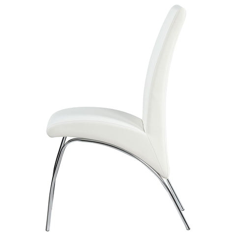 Turk Upholstered Dining Side Chair White (Set of 2)White