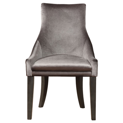 Juniper Velvet Upholstered Dining Side Chair Grey (Set of 2)Grey