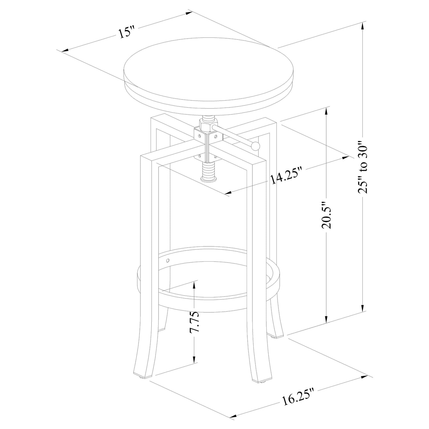 adjustable bar stool