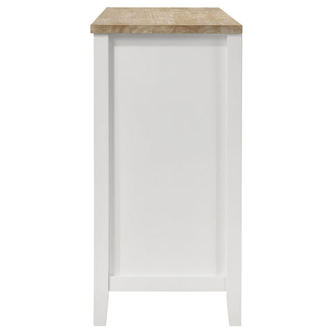 Ingrid 2-door Dining Sideboard Buffet Storage Cabinet WhiteWhite