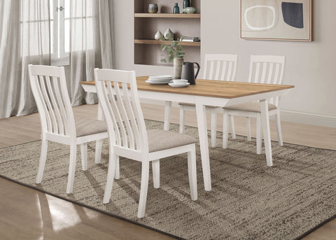 Mckay 5-piece Rectangular Dining Table Set Off WhiteOff White
