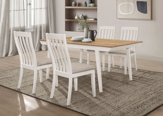 Mckay 5-piece Rectangular Dining Table Set Off WhiteOff White