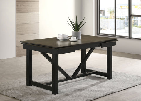 Mineta Rectangular 87-inch Extension Leaf Dining Table OakOak