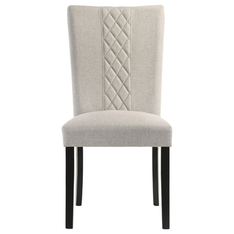 Mineta Fabric Upholstered Dining Side Chair Beige (Set of 2)Beige