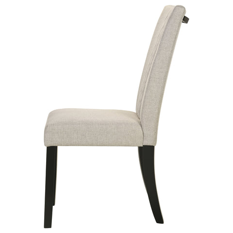 Mineta Fabric Upholstered Dining Side Chair Beige (Set of 2)Beige