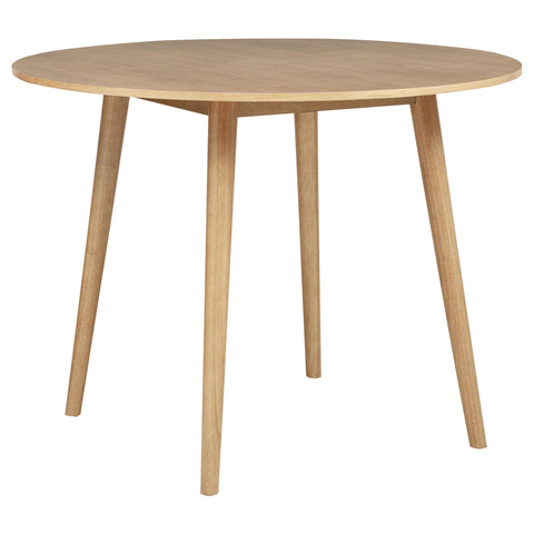 Badoer 5-piece Round Counter Dining Set Light Ash and White