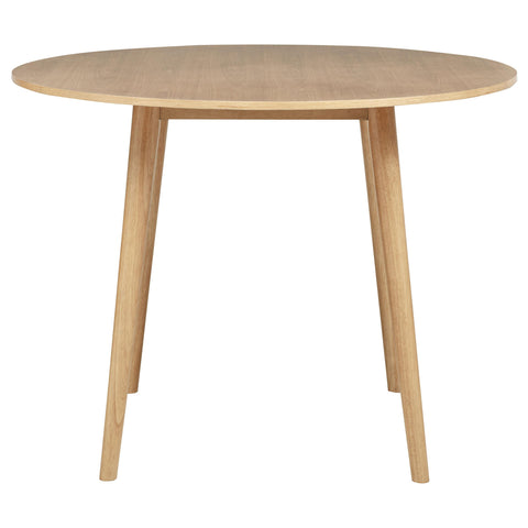 Badoer 5-piece Round Counter Dining Set Light Ash and White