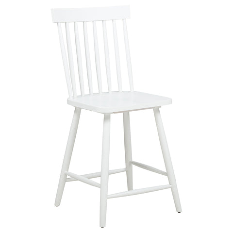 Badoer 5-piece Round Counter Dining Set Light Ash and White
