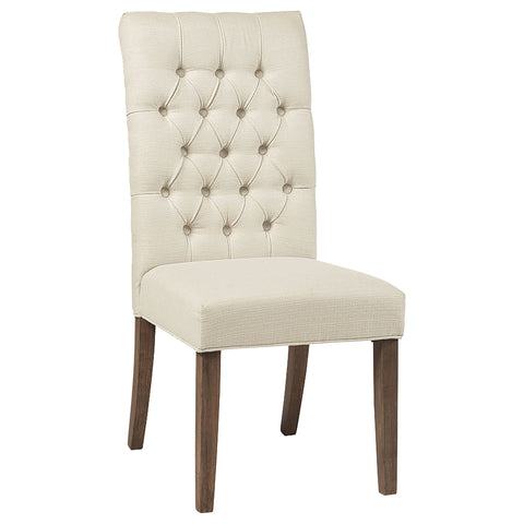 Phelps Upholstered Dining Side Chair Oatmeal (Set of 2)Oatmeal