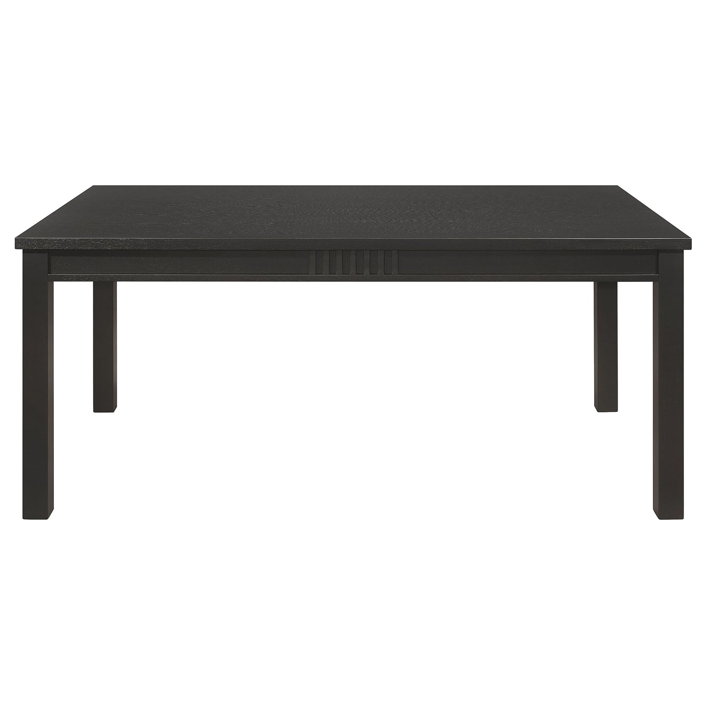 ayelet 7-piece rectangular dining table set matte blackmatte black