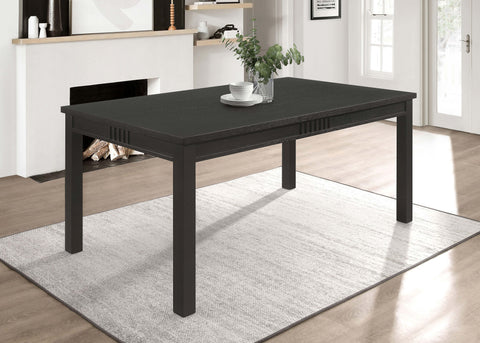 Ayelet Rectangular 71-inch Wood Dining Table Matte BlackMatte Black