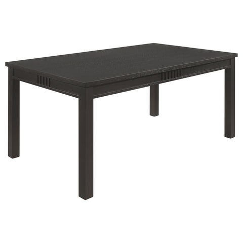 Ayelet Rectangular 71-inch Wood Dining Table Matte BlackMatte Black