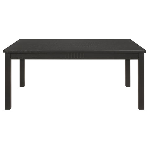 Ayelet Rectangular 71-inch Wood Dining Table Matte BlackMatte Black