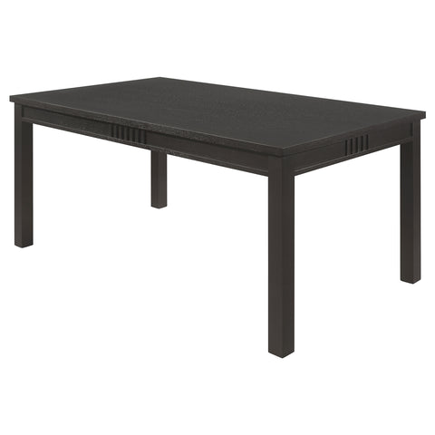 Ayelet Rectangular 71-inch Wood Dining Table Matte BlackMatte Black