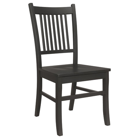 Ayelet Wood Dining Side Chair Matte Black (Set of 2)Matte Black