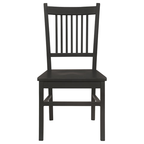 Ayelet Wood Dining Side Chair Matte Black (Set of 2)Matte Black