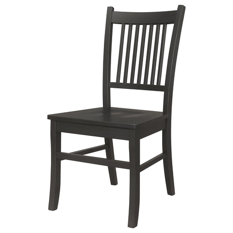 Ayelet Wood Dining Side Chair Matte Black (Set of 2)Matte Black