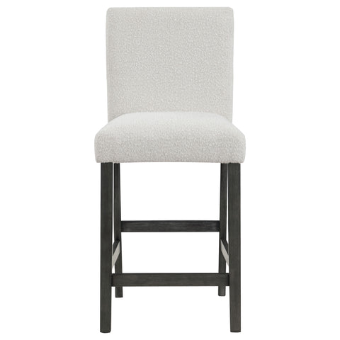Airell Boucle Upholstered Counter Chair White (Set of 2)White