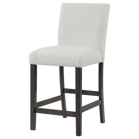 Airell Boucle Upholstered Counter Chair White (Set of 2)White