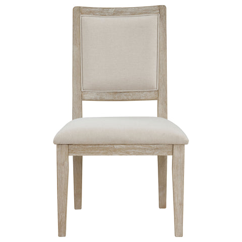 Brassie Cushioned Dining Side Chair White Washed (Set of 2)White Washed