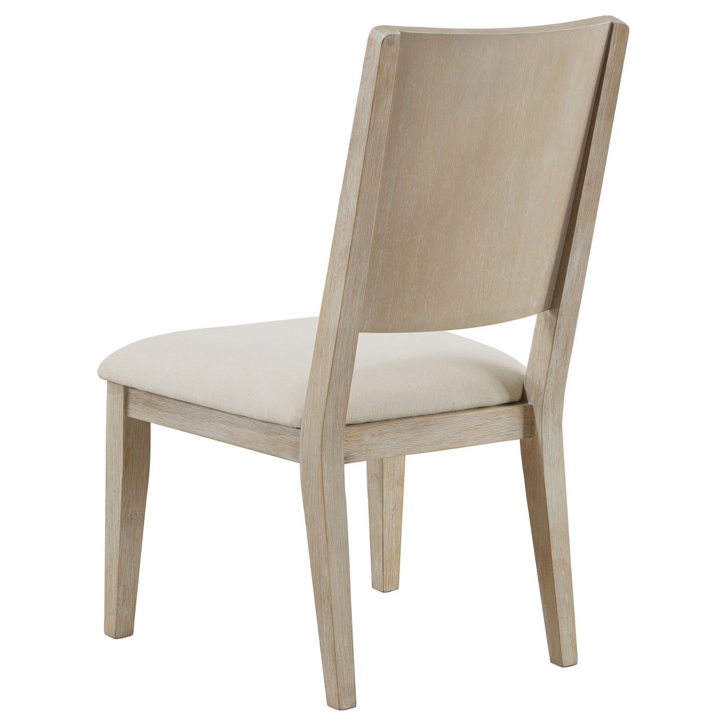 kenyon cushioned dining side chair white washed (set of 2)