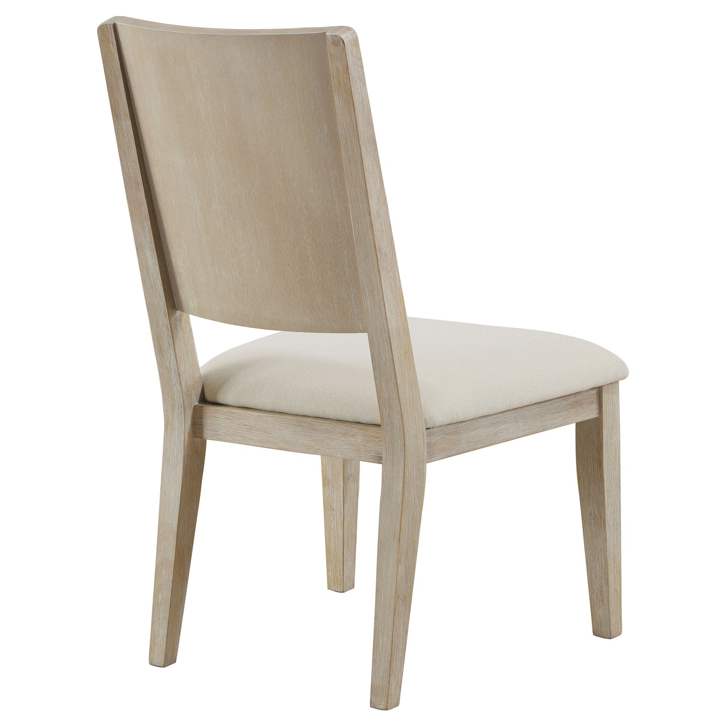 kenyon cushioned dining side chair white washed (set of 2)