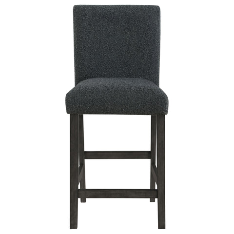 Airell Boucle Upholstered Counter Chair Black (Set of 2)Black
