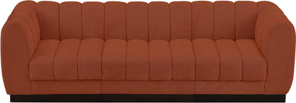 Porter Cognac Chenille Fabric Modular Sofa S101