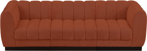 Porter Cognac Chenille Fabric Modular Sofa S101